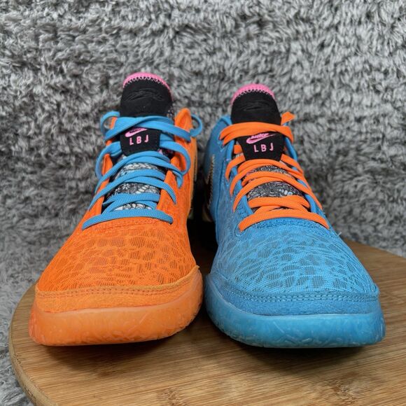 Nike Zoom LeBron NXXT Gen Basketball Shoes Men’s 10.5 Blue Orange DR8784-900 - Picture 3 of 9